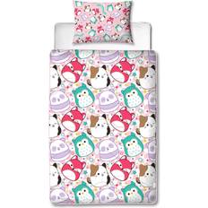 Squishmallows Logo Single Coverless Duvet & Pillowcase Set