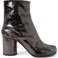 Maison Margiela Donna Stivaletti alla Caviglia Maison Margiela Tabi Mirror Leather Ankle Boots - Black