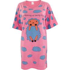 L Nightgowns Lamb Comfy Night Shirt - Dark Pink