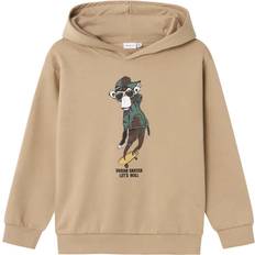 Ekologiska Sweatshirts Barnkläder Name It Weathered Teak Sweatshirt - Weathered Teak