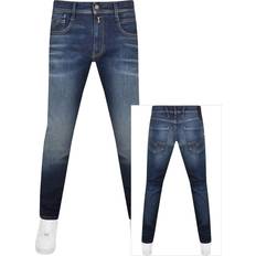 Replay Anbass Hyperflex Slim Jeans - Mörkblå
