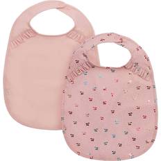 Konges Sløjd Haklapp med Volang Fairy Cherry/Cameo Rose 2-pack
