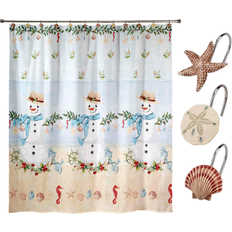 Shower Set Fabric Shower Curtain 12pcs
