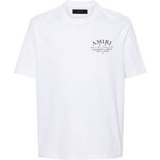 Amiri T-shirts Amiri Logo Print Cotton T-shirt - White