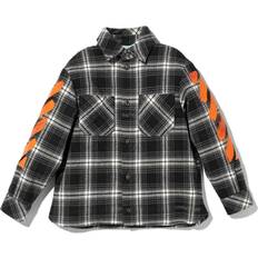 Black Shirts Children's Clothing Off Check Shirt - Black