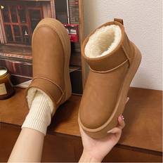 SLOERT Winter Womens Snow Boots - Camel