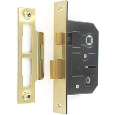 Securit Door Handles Securit Bathroom Mortice Door Lock 63mm Brass