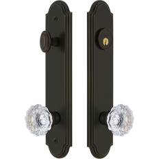 Door Hardware & Fittings Grandeur Arc Tall Plate Entry Set Timeless Bronze