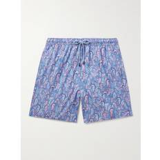 Peter Millar Seahorse Paisley Straight-Leg Swim Shorts - Blue