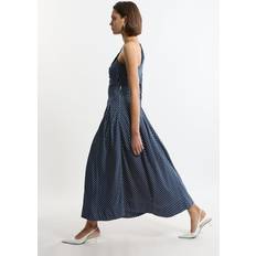 Stripes Skirts Karen Millen Striped Twill Pleated Woven Maxi Skirt - Stripe