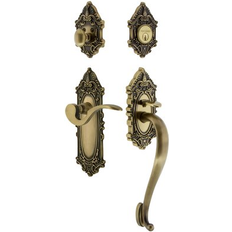 Door Handles Nostalgic Warehouse Victorian Plate S Grip Entry Set 17.82 H x 2.875 W x 4.16 D 1pcs