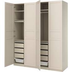 Kleideraufbewahrung Ikea Pax/Flisberget Beige/Grey Kleiderschrank 200x236.4cm