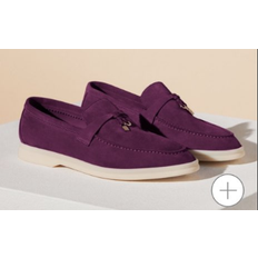 Purple - Women Loafers Maxpower Women's Hot-Selling Leather Loafers - Purple