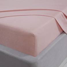 Sleepdown Brushed Cotton Bed Sheet Pink (200x182cm)