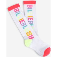 BillieBlush Girls Logo High Socks - White