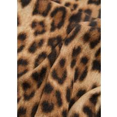 Mango Women Scarfs Mango Leopard Scarf - Brown