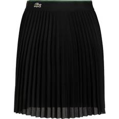 Lacoste Women Skirts Lacoste Logo Embroidered Pleated Miniskirt - Black