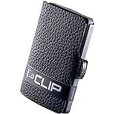 I-Clip Premium Men's Leather Wallet Secure Card Holder - Perfect