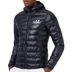 Armani Men Outerwear Armani Train Core ID Down Light Hoodie - Herren