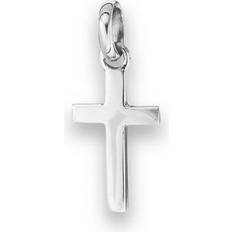 Silver - Unisex Charms & Pendants Sac Silver Faith Cross Pendant .925 Sterling Minimalist Tiny Christianity Charm Jewelry Female Unisex