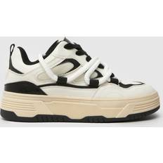 Steve Madden Boomer Skate Trainers - White/Black