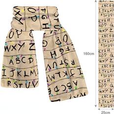 Transparent Accessories New'C Stranger Things Scarf Warm Winter Neck Shawl - Clear
