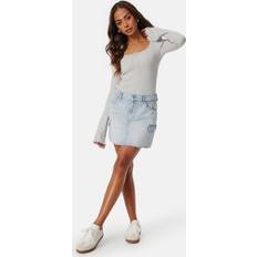 Bubbleroom Short Cargo Denim Skirt