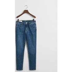 Gant Women Jeans Gant Slimfit Mitoitetut Indigonsiniset Joustofarkut -