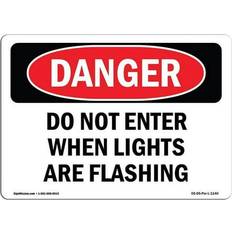 Office Supplies SignMission OSHA Danger Sign 12 x 18 in