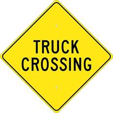 Office Supplies National Marker Reflective Truck Crossing Warning Traffic Control Sign 24" x 24"