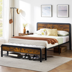 Gaomon Bed Frame with Sturdy Metal Slats Queen