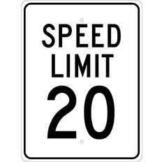 Office Supplies National Marker Reflective Speed Limit 24" x 18" Sign