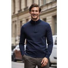 Menton Half Zip Stickade Tröjor -