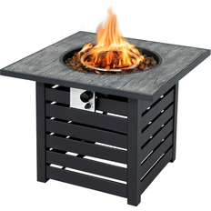 Costway 32 Inch Square Propane Fire Pit Table