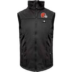 ActionHeat Cleveland Browns 5V Softshell Heated Vest - Brown