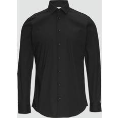 Tailored Fit Businesshemd mit Stretch-Anteil - Black