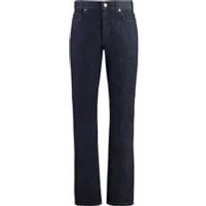 Versace Herr Byxor & Shorts Versace Slim-fit Straight-Leg Jeans Med Logodetaljer