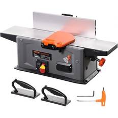 Power Tool Accessories VEVOR JFJYCP615HP160OG4V1 6.1 x 27.6 in. 1.5HP 10000 RPM Spiral Benchtop Jointer with 14-Blade Spiral Cutterhead