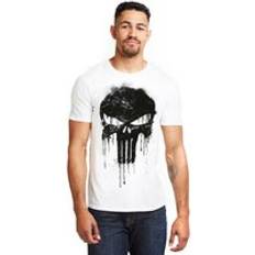 Marvel Punisher Skull Cotton T-Shirt - White