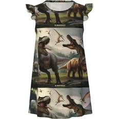 Dinosaurs Nightgowns Children's Clothing Daiia Forest Park Dinosaur Girls Nightgown - Medium