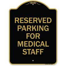 Gold Workplace Signs SignMission Designer Series Sign 18 x 24 in Black & Gold