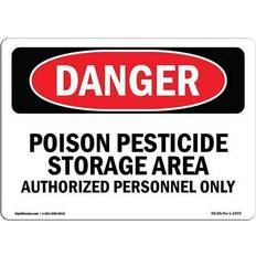 Office Supplies SignMission OSHA Danger Sign 12 x 18 in