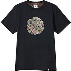 Pretty Green 15th Anniversary Paisley Logo T-shirt - Black