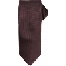 Men Ties Premier Micro Waffle Formal Work Tie - Brown