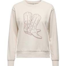 Silver - Stickade tröjor JDY paris Sweatshirt