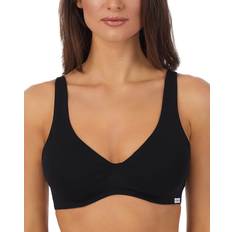 Le Mystere Signature Cotton Unlined Bra - Black