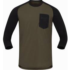 Norrøna T-shirts Norrøna Skibotn Equaliser Merino 3/4 T-shirt - Dark Green