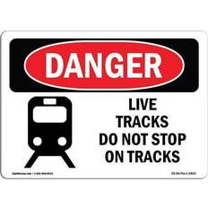 Office Supplies SignMission OSHA Danger Sign 12 x 18 in