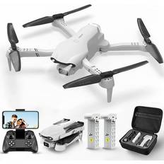 4DRC F10-1080P Wifi FPV Drone with 1080P HD Camera Headless Mode/3D Flips RC Quadcopter for Beginners Silver white