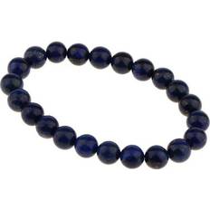 Blue - Unisex Jewelry Tongina Unisex 8mm Lapis Lazuli Crystal Beaded Stretch Bracelet